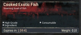Cooked Exotic Fish
